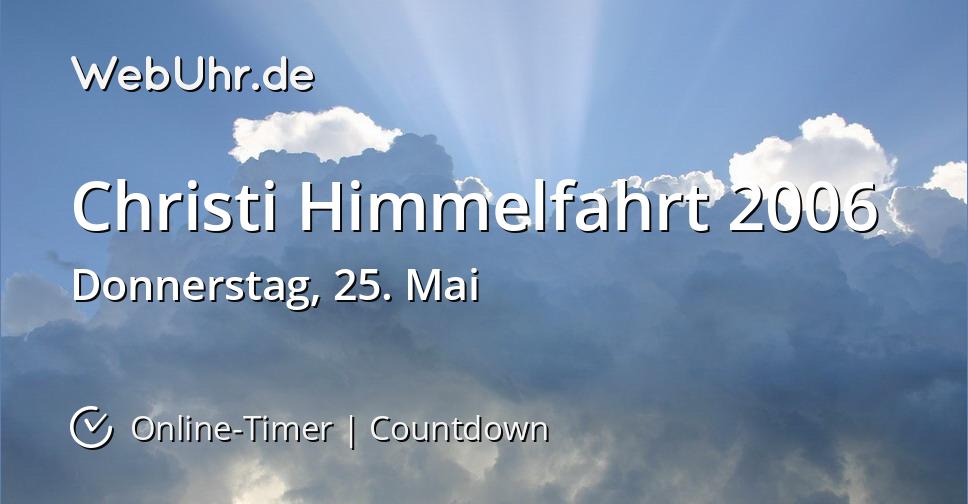 Christi Himmelfahrt 2006
