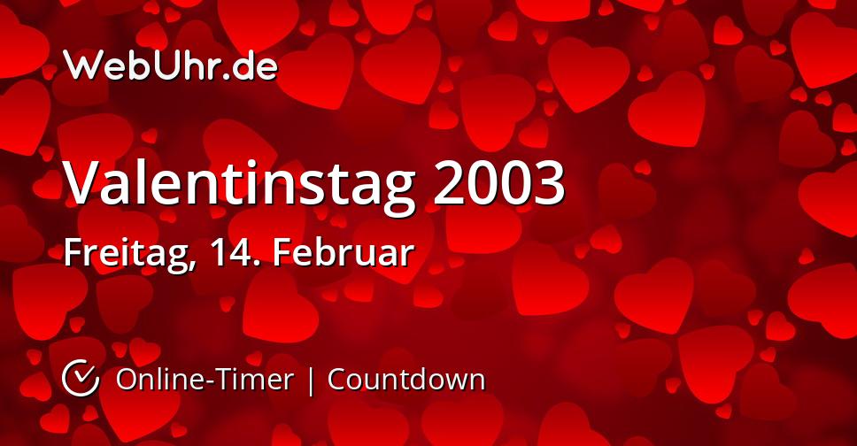 Valentinstag 2003