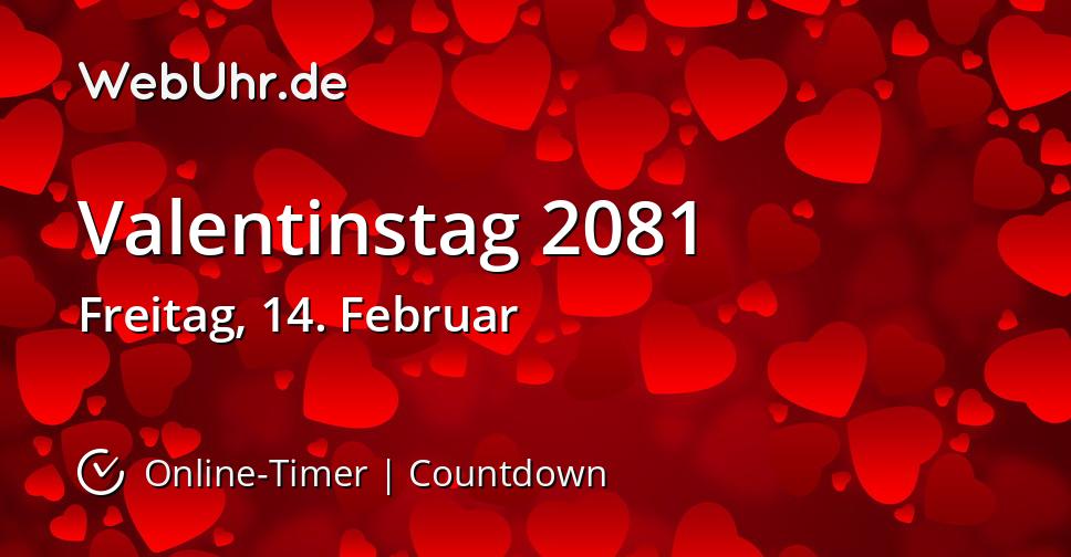 Valentinstag 2081