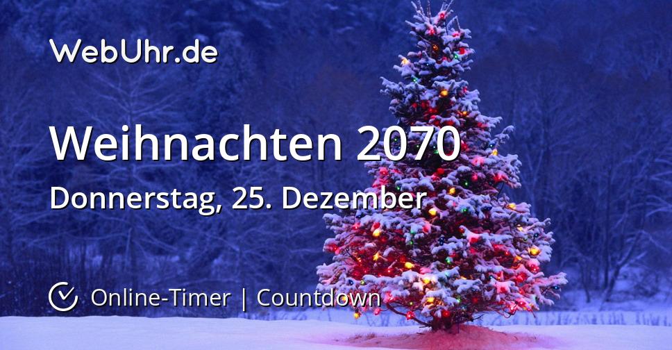 Weihnachten 2070